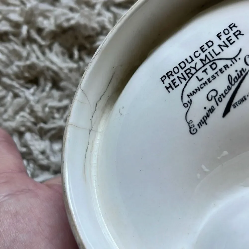 1960'S DUTTONS BREWERY OF BLACKBURN ASHTRAY Empire Porcelain Co. Henry Milner Ye